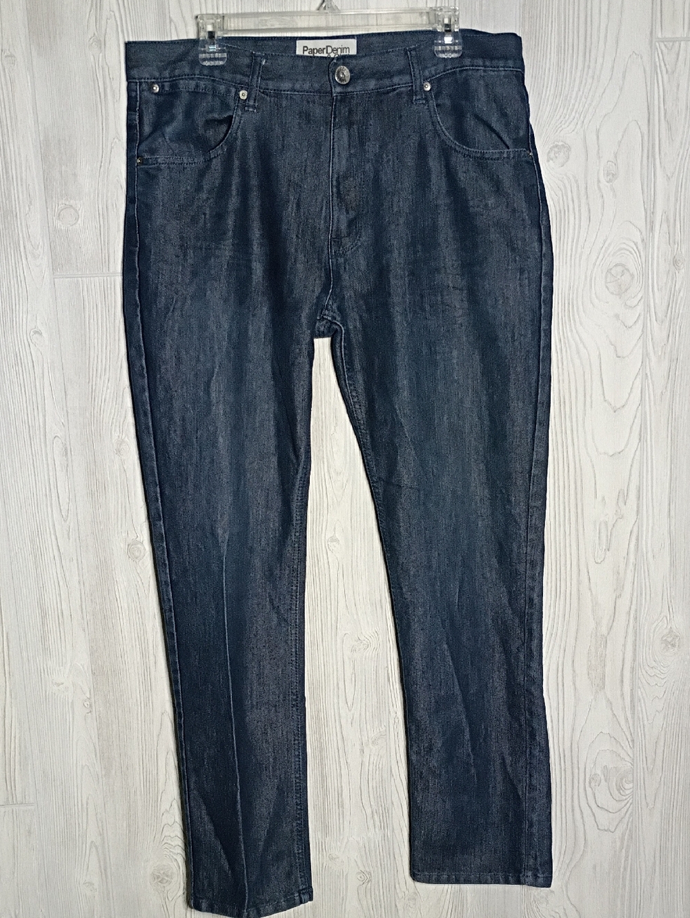 Paper Denim & Cloth Men's Slim Straight Dark Wash Jeans